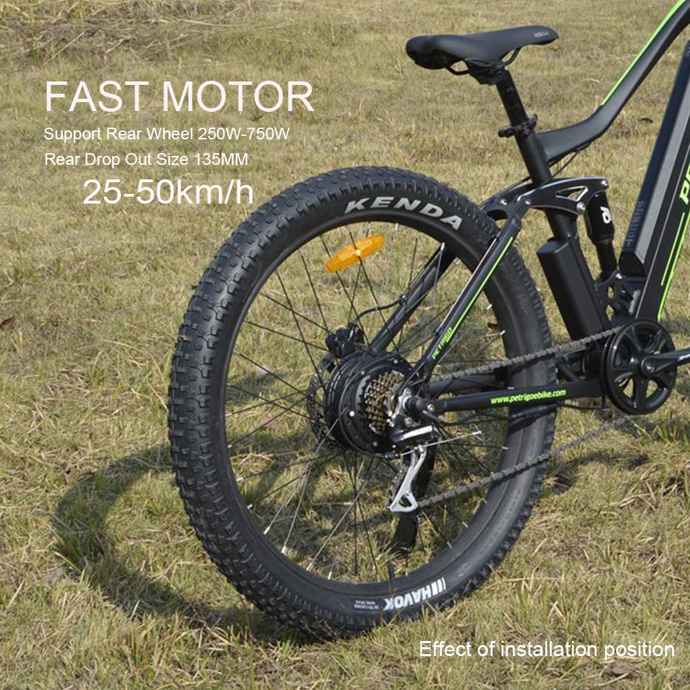 36V 250W 350W 48V 500W 750W High Speed Brushless Electirc Bicycle Gear Hub Motor E-bike Motor Front Rear Wheel Drive PASION