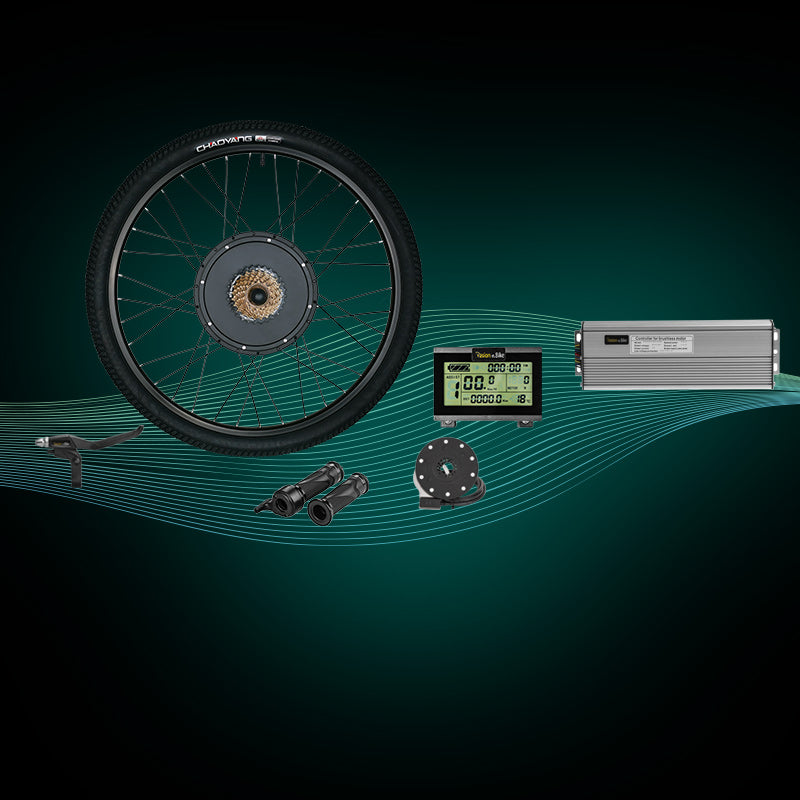 Pasion Ebike Electric Bike Conversion Kit 48V 1500W Rear Motor Wheel for 26" Bicycle Electric Conversion Kit