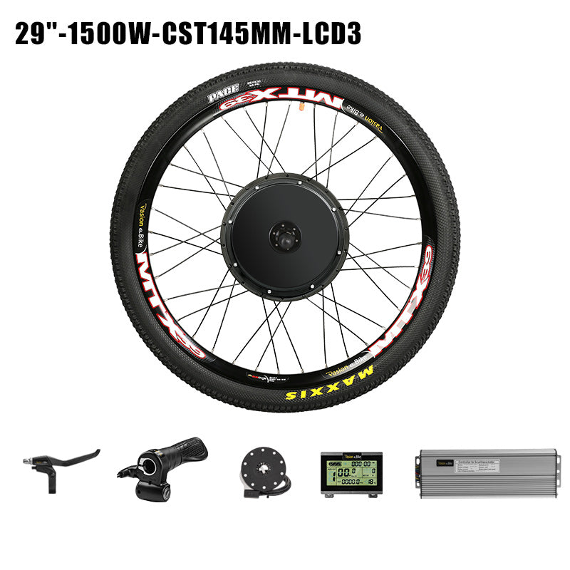 PASION E BIKE Cassette 145mm Conversion Set For Electric Bike Motor Wheel 1500W Electric Bike Wheel Motor Kit or 52V 17ah 20ah 30ah Electric Bike Battery