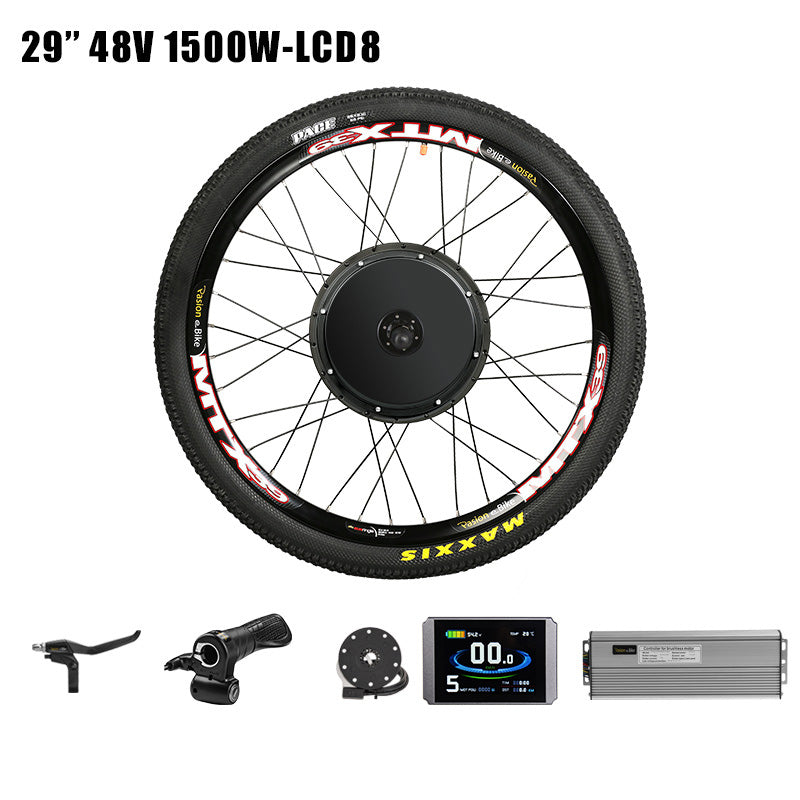 Pasion EBIKE Conversion Kit 48V 1500W Cassette Electric Bike Conversion Kit 1500W Motor Wheel Electric Bicycle Hub Motor Kit