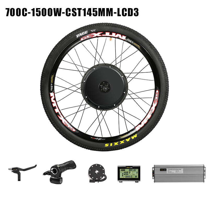 PASION E BIKE Cassette 145mm Conversion Set For Electric Bike Motor Wheel 1500W Electric Bike Wheel Motor Kit or 52V 17ah 20ah 30ah Electric Bike Battery