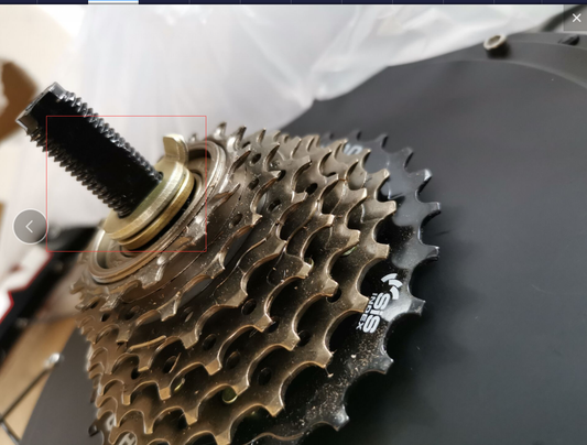 How to mount pasion ebike  48v 1500w motor kits washer and spacer