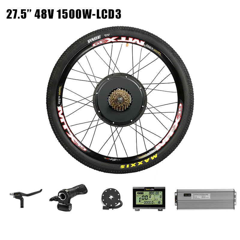 Pasion Ebike Conversion Kit 48V Hub Wheel Motor 1500W Electric Bike Conversion Kit for 20 24 26 27.5 700C 28 29inch  bike Rear Wheel