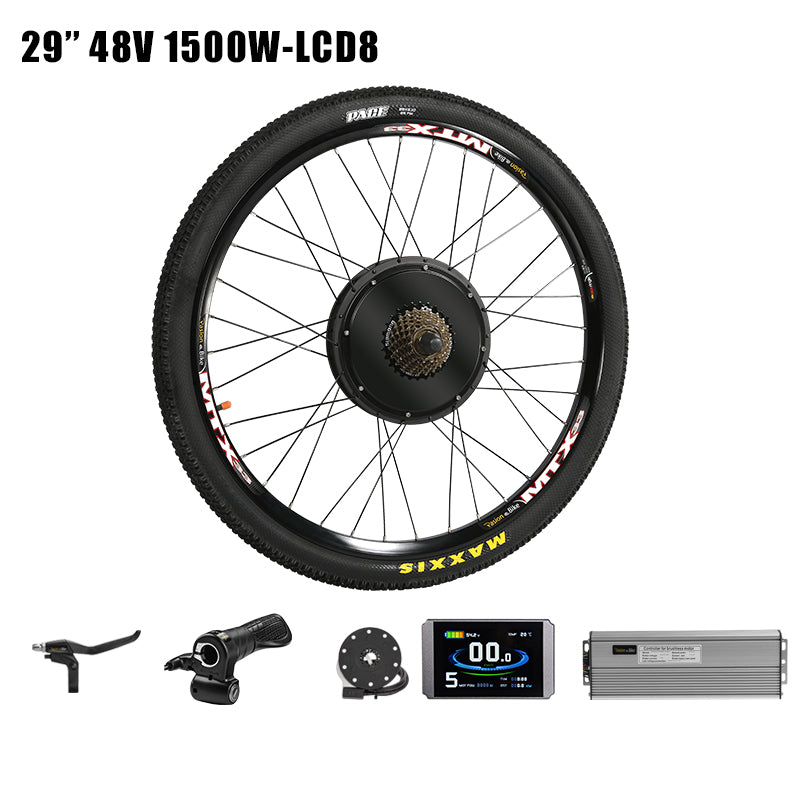 Pasion Ebike Conversion Kit 48V Hub Wheel Motor 1500W Electric Bike Conversion Kit for 20 24 26 27.5 700C 28 29inch  bike Rear Wheel