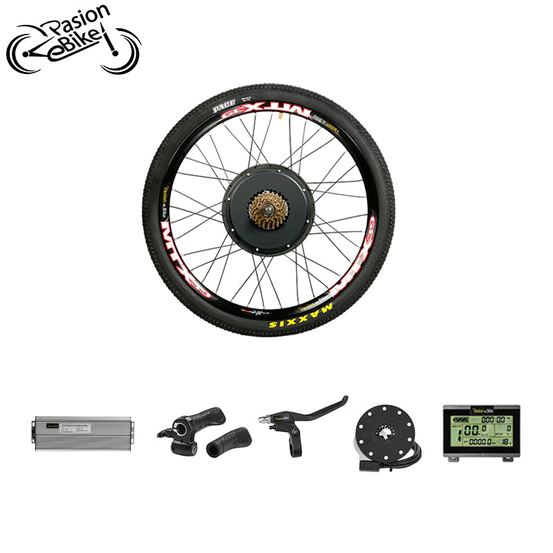 Pasion Ebike Conversion Kit 48V Hub Wheel Motor 1500W Electric Bike Conversion Kit for 20 24 26 27.5 700C 28 29inch  bike Rear Wheel